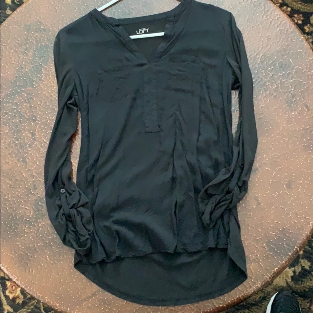 LOFT black work shirt